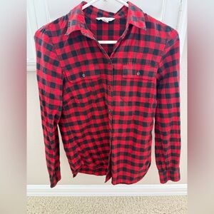 Llbean signature xxs women’s buffalo plaid flannel shirt